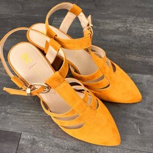 Vegan Suede Strap Shoes